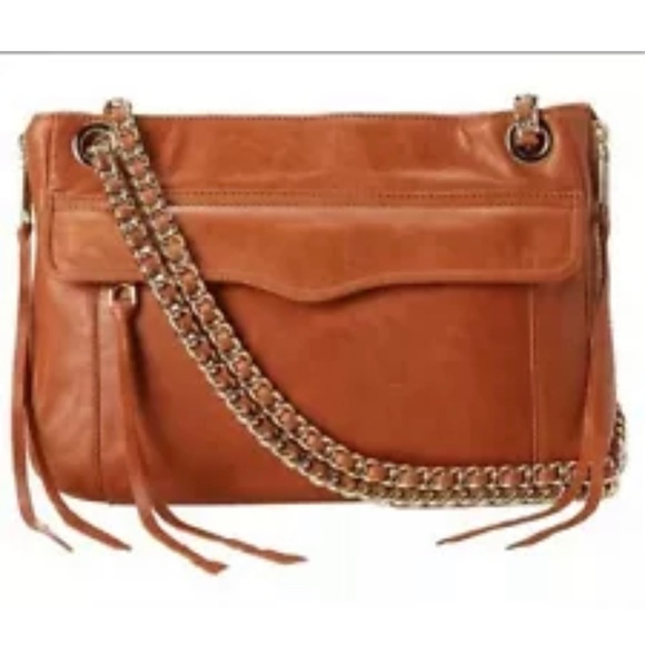 Rebecca Minkoff Handbags - REBECCA MINKOFF SWING BROWN LEATHER SHOULDER BAG
